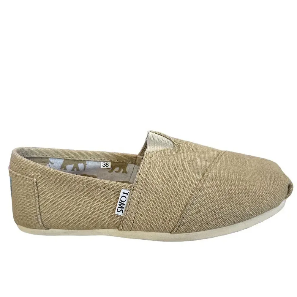 TOMS Women's‎ Alpargata Slip-On Shoes Beige Size 8 Casual Flats - Picture 7 of 12